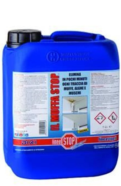 MUFFA-STOP RIMUOVIMUFFA ALGHE MUSCHI DETERGENTE 5 LT BASE CLORO FERR 407243