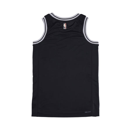 NIKE NBA Canotta Basket Uomo Nba Dri-fit Swingman Jersey Hwc B22 Sanspu Black/fit Silver/fit Silver da uomo