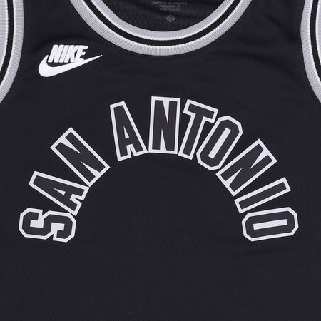 NIKE NBA Canotta Basket Uomo Nba Dri-fit Swingman Jersey Hwc B22 Sanspu Black/fit Silver/fit Silver da uomo