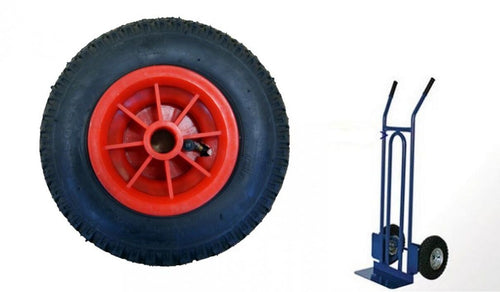 RUOTE PNEUMATICHE MM.260 CON CUSCINETTO PER CARRELLI CERCHIO PLASTICA FER 57462