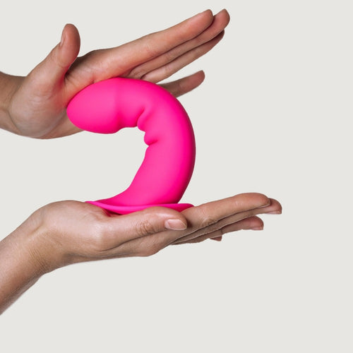Dildo Classico Hitsens 2 con Base a Ventosa - Rosa Adrien Lastic