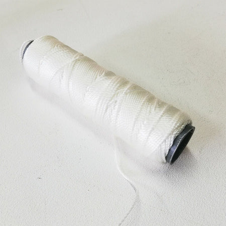 Filo 50mt in cotone per edilizia lenza bianca