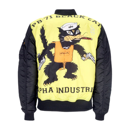 ALPHA INDUSTRIES Giubbotto Bomber Uomo Ma-1 Vf Fighter Squadron Black da uomo