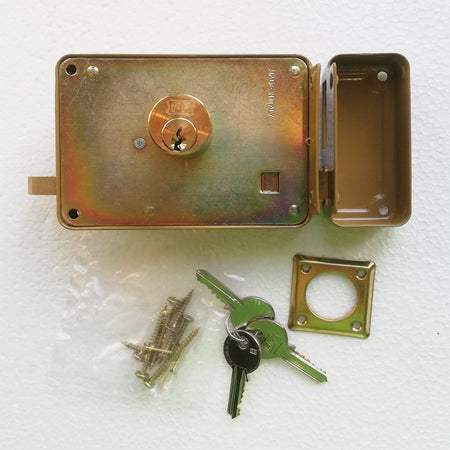 Facchinetti serratura corta a spingere sinistra 50mm ferroglietto cilindro fisso a 3 mandate