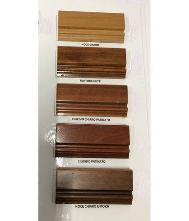 MOBILI 2G - CRISTALLIERA IN LEGNO 8 PORTE 1 CASSETTO CON INTARSIO FINITURA BASSANO MISURE L.220 P.49 H.222
