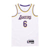 NIKE NBA Canotta Basket Uomo Nba Dri Fit Swingman Jersey No 6 Lebron James Loslak White da uomo
