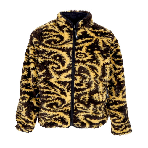 OBEY Orsetto Donna Aiden Sherpa Jacket Reversible Golden Harvest Multi da donna
