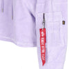 ALPHA INDUSTRIES Felpa Leggera Cappuccio Corta Donna Frottee Hoodie Cos Wmn Pale Violet da donna