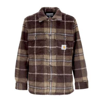 CARHARTT WIP Camicia Manica Lunga Uomo Manning Shirt Manning Check/dark Umber/leather da uomo
