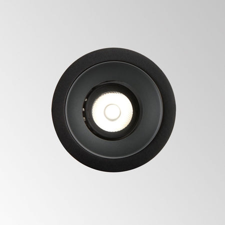 Cornice Tonda Singola A Incasso Contemporanea Bento Metallo Nero