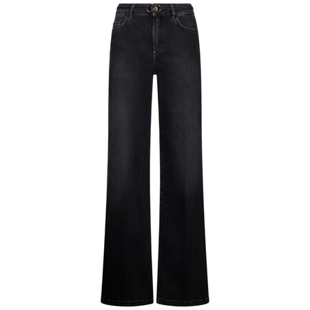 Liu Jo jeans flare nero con cintura GOOD UF5100D0264-8L451
