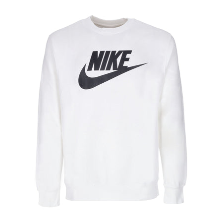 Nike Felpa Girocollo Uomo Sportswear Club Bb Graphic Crew White da uomo