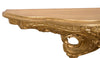 Biscottini MENSOLA A MURO IN LEGNO FINITURA FOGLIA ORO ANTICATO L19XPR19XH52 cm Made in Italy