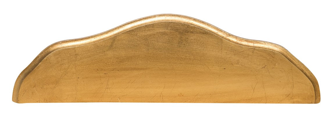 Biscottini MENSOLA A MURO IN LEGNO FINITURA FOGLIA ORO ANTICATO L19XPR19XH52 cm Made in Italy