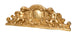 Biscottini SOPRAPORTA IN LEGNO FINITURA FOGLIA ORO ANTICATO L73XPR7XH26 cm Made in Italy