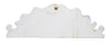 Biscottini SOPRAPORTA IN LEGNO FINITURA BIANCO ANTICATO L73XPR7XH26 cm Made in Italy
