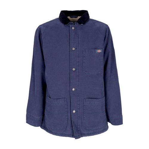 DICKIES Giacca Workwear Uomo Duck Canvas Chore Coat Stone Washed Navy da uomo