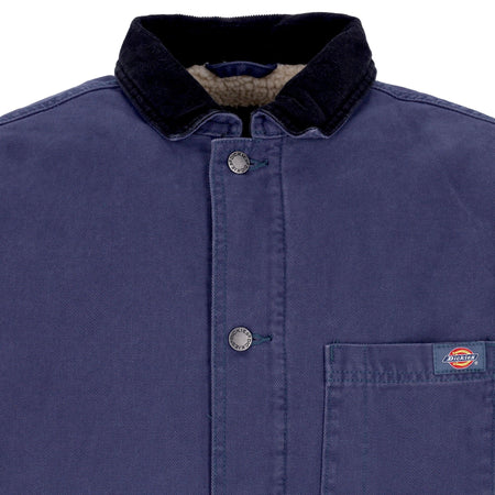 DICKIES Giacca Workwear Uomo Duck Canvas Chore Coat Stone Washed Navy da uomo