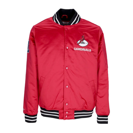 MITCHELL &amp; NESS Giubbotto Bomber Uomo Nfl Heavyweight Satin Jacket Aricar Original Team Colors da uomo