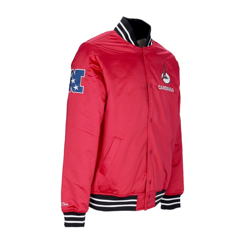 MITCHELL & NESS Giubbotto Bomber Uomo Nfl Heavyweight Satin Jacket Aricar Original Team Colors da uomo