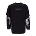 PRIMITIVE Maglietta Manica Lunga Uomo Hunter Two-fer L/s Knit Black da uomo