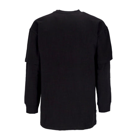 PRIMITIVE Maglietta Manica Lunga Uomo Hunter Two-fer L/s Knit Black da uomo