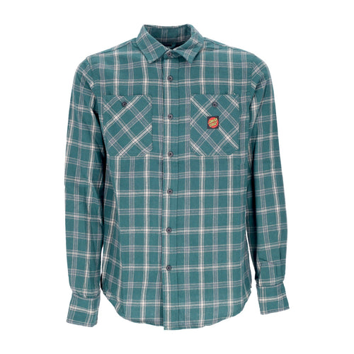 SANTA CRUZ Camicia Manica Lunga Uomo Apex L/s Shirt Cedar Check da uomo