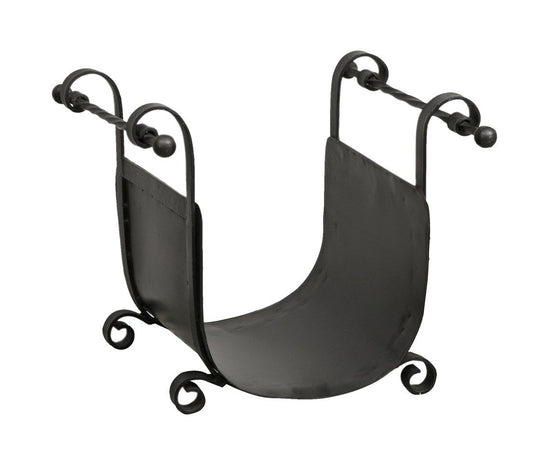 Biscottini Biscottini Portariviste Legna Ferro Battuto Nero Design 45x44x38 Arredo Casa