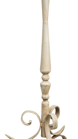 Biscottini Biscottini Candeliere a Piantana Design Ferro Battuto 27x27x82 Moderno