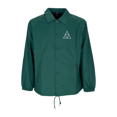HUF Giacca Coach Jacket Uomo Essentials Coaches Jacket Forest Green da uomo