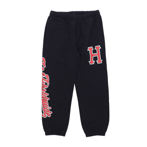 HUF Pantalone Tuta Felpato Uomo Crackerjack Fleece Pant Black da uomo
