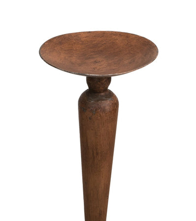 Biscottini CANDELIERE A PIANTANA IN FERRO BATTUTO LAVORATO A MANO L27XPR27XH82 CM finitura