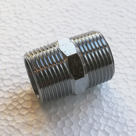 Niples nipplo da 3/8'' in ottone cromato MM