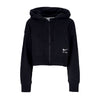 Nike Felpa Cappuccio Zip Donna Sportswear Air Fleece Full-zip Hoodie Black/black/white da donna
