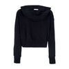 Nike Felpa Cappuccio Zip Donna Sportswear Air Fleece Full-zip Hoodie Black/black/white da donna