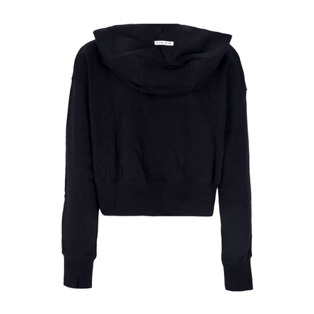 Nike Felpa Cappuccio Zip Donna Sportswear Air Fleece Full-zip Hoodie Black/black/white da donna