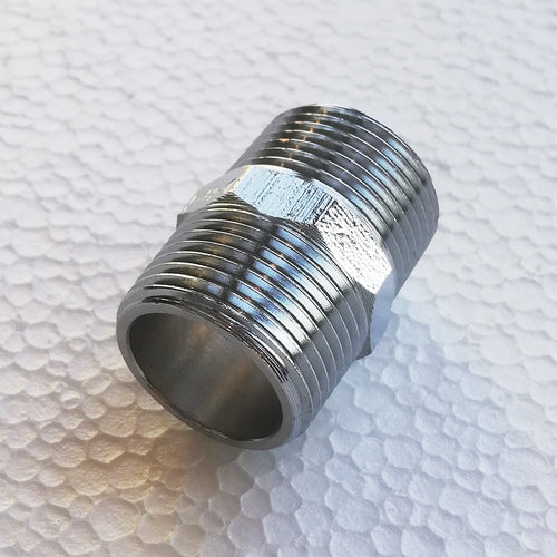 Niples nipplo da 3/8'' in ottone cromato MM