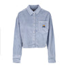OBEY Camicia Manica Lunga Cappuccio Donna Liam Cropped Shirt L/s Seal Ice da donna