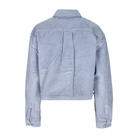 OBEY Camicia Manica Lunga Cappuccio Donna Liam Cropped Shirt L/s Seal Ice da donna