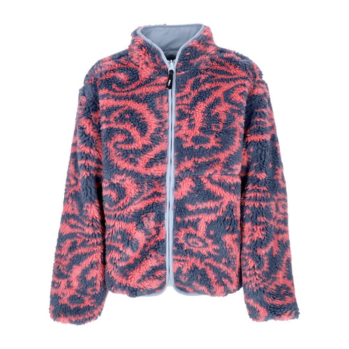 OBEY Orsetto Donna Aiden Sherpa Jacket Reversible Sweet Coral Multi da donna
