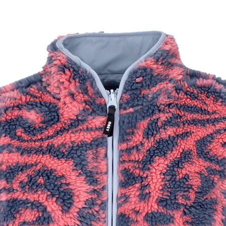 OBEY Orsetto Donna Aiden Sherpa Jacket Reversible Sweet Coral Multi da donna