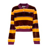 OBEY Polo Manica Lunga Donna Georgia Polo L/s Beetroot Multi da donna
