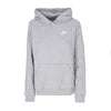 Nike Felpa Cappuccio Donna W Sportswear Club Fleece Std Hoodie Dk Grey Heather/white da donna