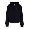 Nike Felpa Cappuccio Donna Sportswear Club Fleece Oversized Hoodie Ssnl Black/white da donna