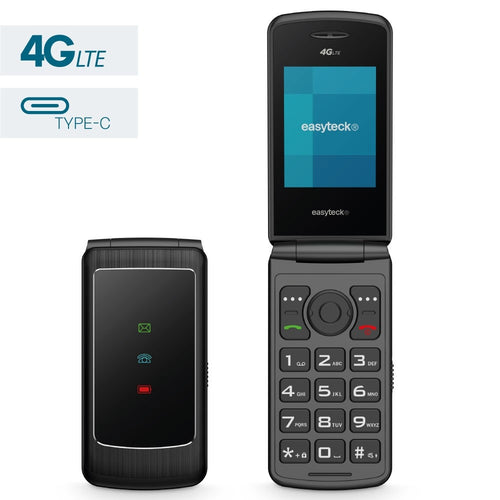 CELLULARE EASYTECK F400 2.4 4G FOLD BLACK