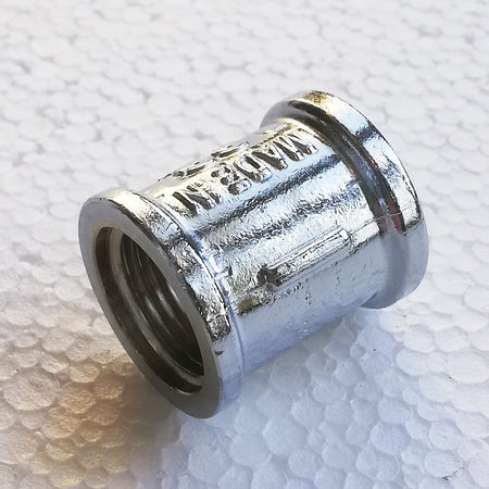 Manicotto FF da 1/2" in ottone cromato