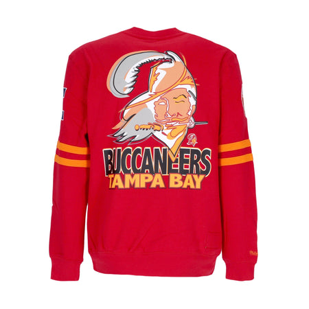 MITCHELL &amp; NESS Felpa Girocollo Uomo Nfl All Over Crew 2.0 Tambuc Orange da uomo
