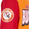 MITCHELL & NESS Felpa Girocollo Uomo Nfl All Over Crew 2.0 Tambuc Orange da uomo