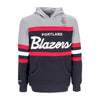 MITCHELL & NESS Felpa Cappuccio Uomo Nba Headcoach Hoodie Hardwood Classics Porbla Black da uomo