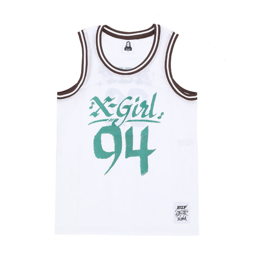 HUF Canotta Tipo Basket Donna Home Team Jersey X X-girl White da donna